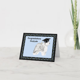 Cartão Old English Sheepdog Graduation