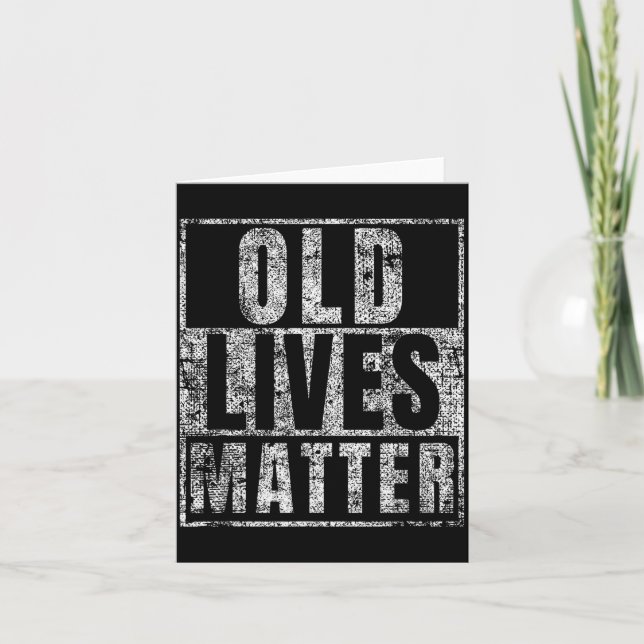 Cartão Old Lives Funny Birthday Party Gag Gift For Dad  (Frente)