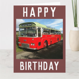 Cartão Old MacBraynes Bus na Ilha de Bute, na Escócia