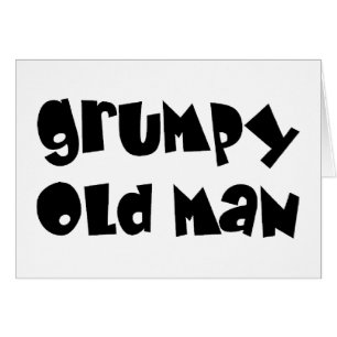 Cartão old man grumpy
