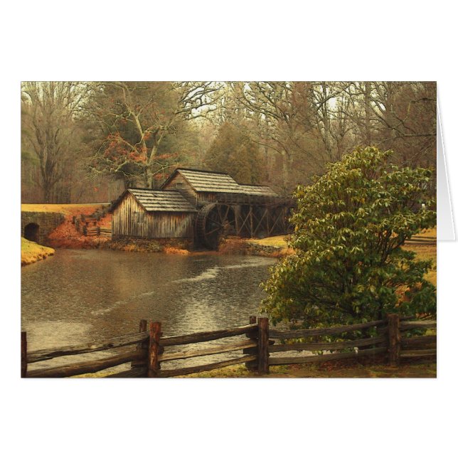 Cartão Old Mill (Frente Horizontal)