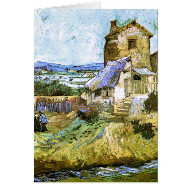 Cartão Old Mill Van Gogh Fine Art (Frente)