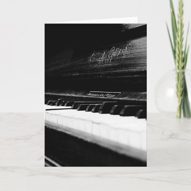 Cartão Old Piano (Frente)