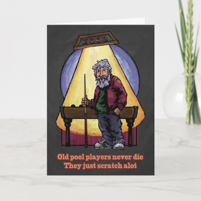 Cartão Old Pool players (Frente)