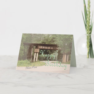 Cartão Old Railroad Trestle Birthday-customize