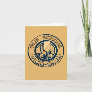 Cartão Old School Pickleball Paddle