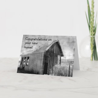 Cartão Old shack new home