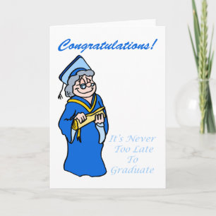 Cartão Older and Wiser Grad Card