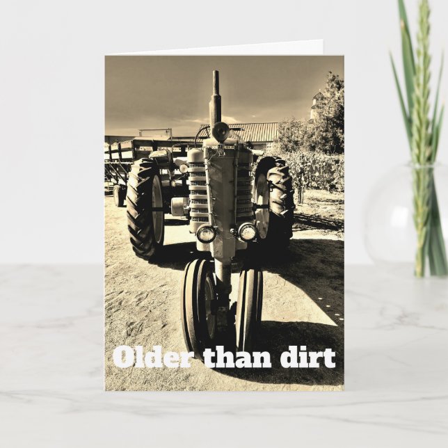 Cartão Older Than Dirt (Frente)