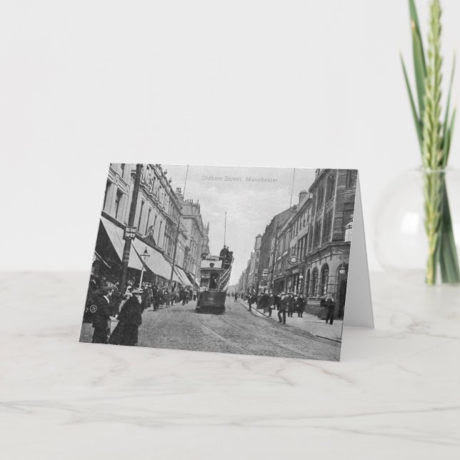 Cartão Oldham Street, Manchester, c.1910 (Frente)
