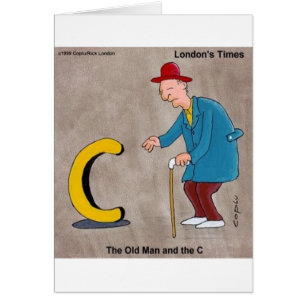 Cartão Oldman & The C: Presentes Engraçados Rick London