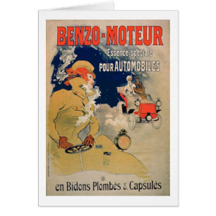 Cartão Óleo de motor "benzo-Moteur" Especi da propaganda