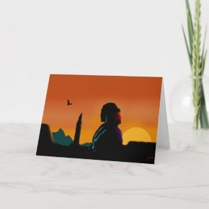 Cartão Olhar de Eagle