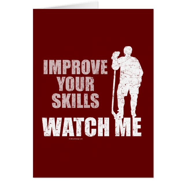 Cartão Olhe-me (o hóquei) (Frente)