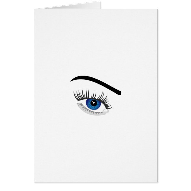 Cartão Olho com lente de contato (Frente)