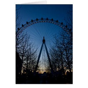 Cartão Olho de Londres no crepúsculo