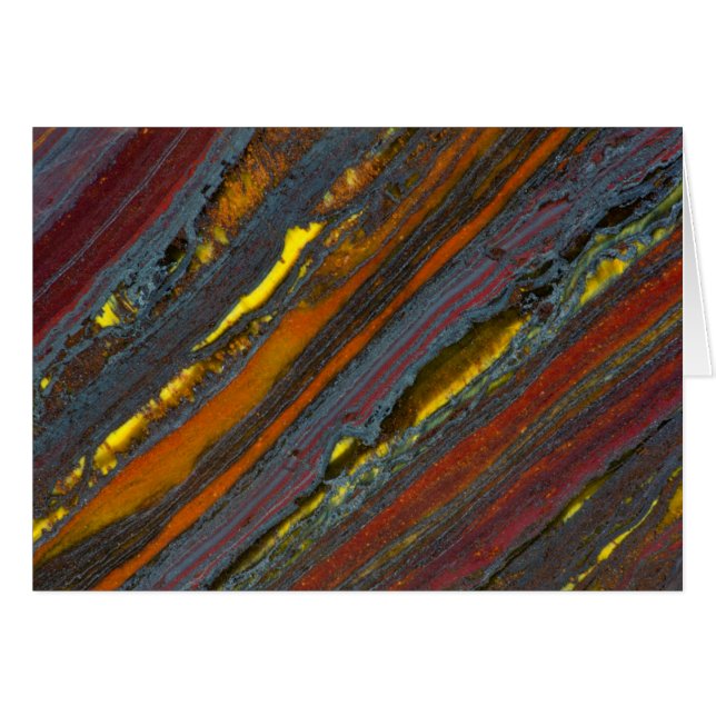 Cartão Olho de Tigre Australiano com Tigre (Frente Horizontal)