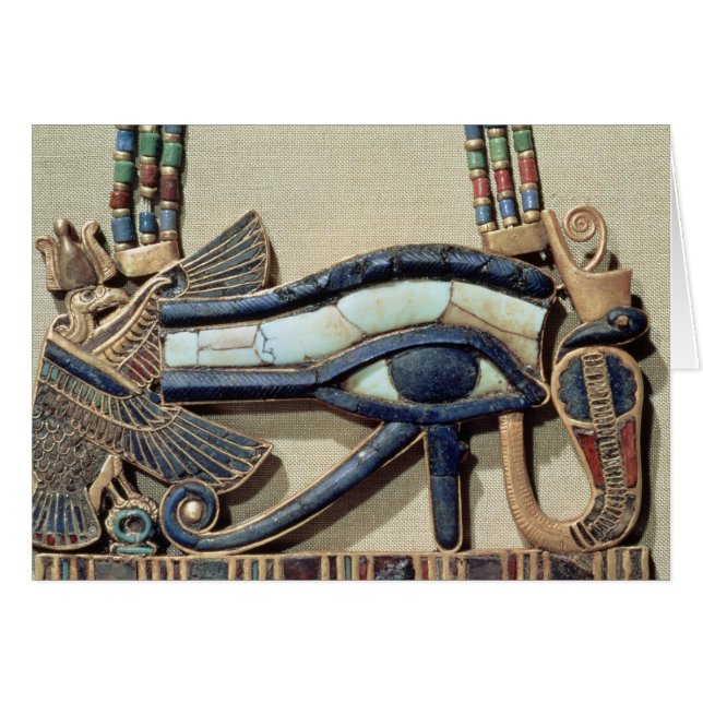 Cartão Olho de Wedjet peitoral (Frente Horizontal)