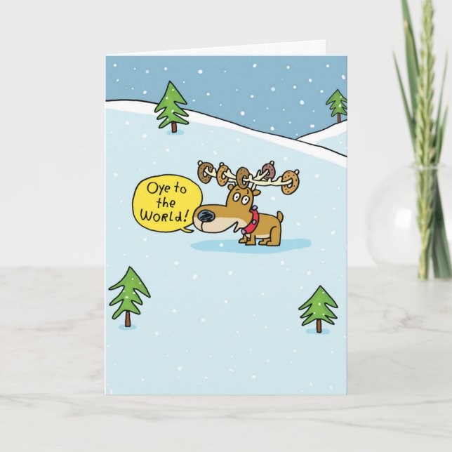 Cartão Olho para o Chanucá Mundial (Frente)