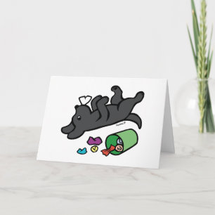 Cartão Olho Preto Mal-Cheio Labrador