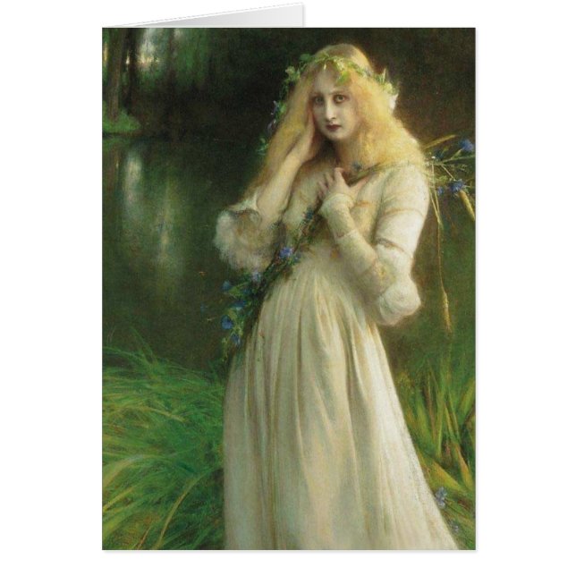 Cartão Olhos Assombrados Ophelia (Frente)