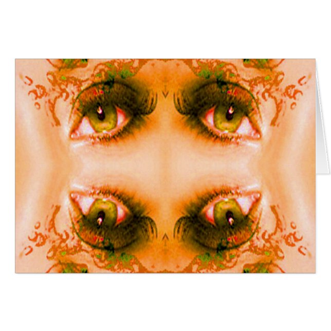 Cartão Olhos de ouro (Frente Horizontal)