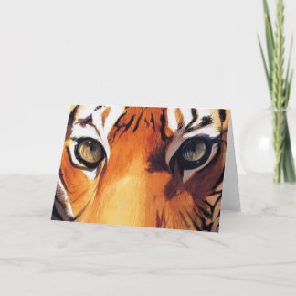 Cartão "Olhos do Tigre" Paul Jackson Watercolor