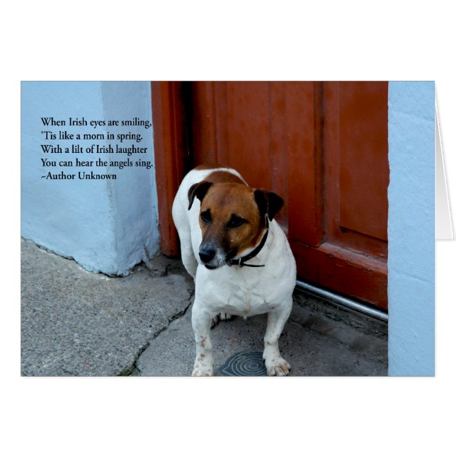 Cartão Olhos irlandeses (Frente Horizontal)