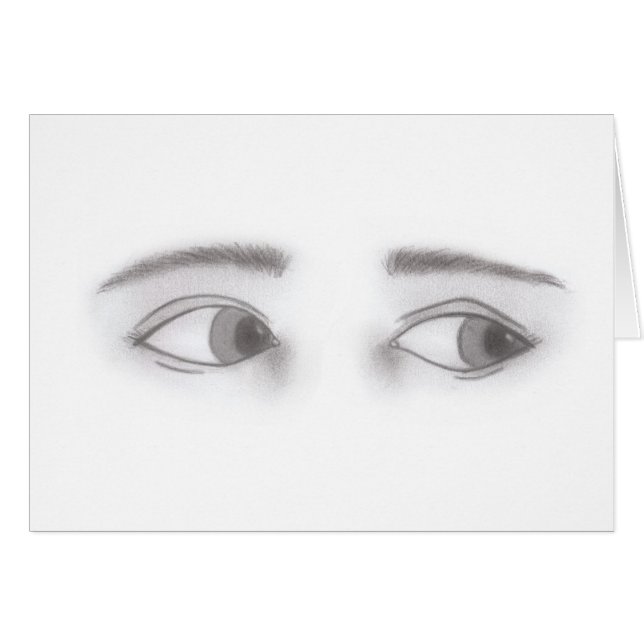 Cartão Olhos Masculinos (Frente Horizontal)