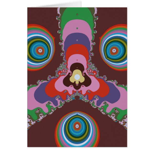 Cartão Olhos Psicedélicos (Frente)