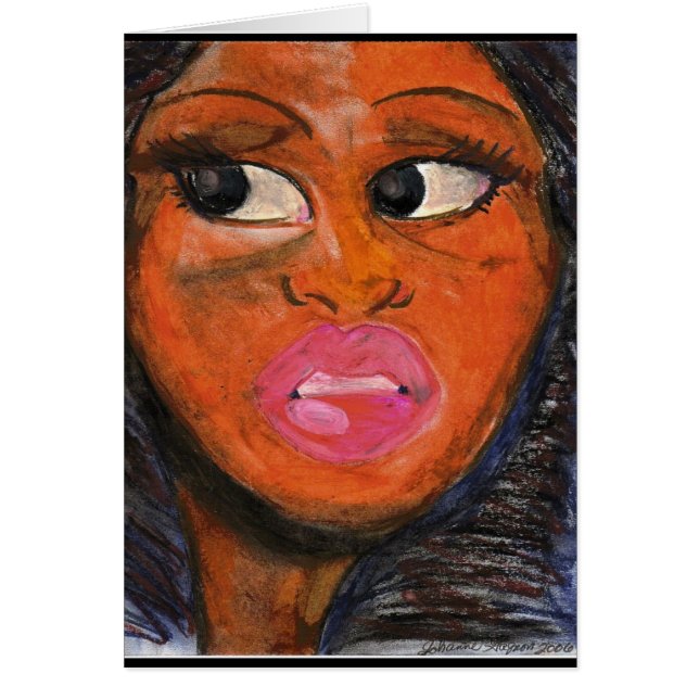 Cartão Olhos roxos bonitos (Frente)