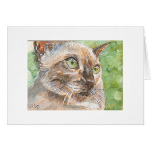 Cartão Olhos verdes