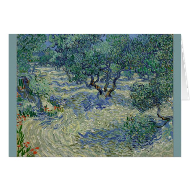 Cartão Olive Orchard por Vincent Van Gogh (Frente Horizontal)