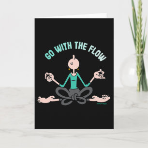 Cartão Olive Oyl vai com o fluxo' Dia de Yoga para a Huma