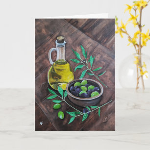 Cartão Oliveiras da Andaluzia Pintura de Alfred Fox
