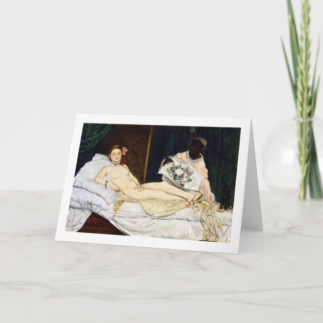 Cartão Olympia, Edouard Manet, 1863 (Frente)