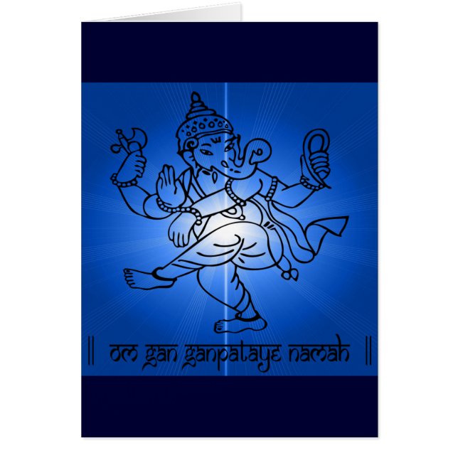Cartão OM-Gan-Ganpataye-Namah (Frente)