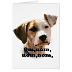 Cartão Om, nom, nom.