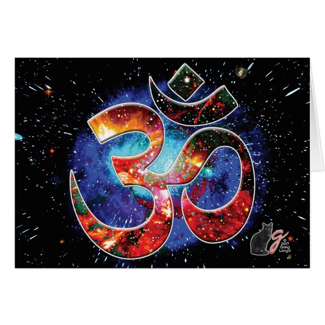 Cartão OM universal Asana (Frente Horizontal)