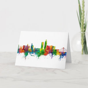 Cartão Omaha Nebraska Skyline