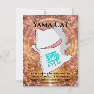 Cartão Omamori Card #001 – Yama Cat | Love • Fortune • En