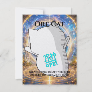 Cartão Omamori Card #007 – Ore Cat | Courage • Action