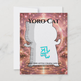 Cartão Omamori Card #008 – Yoro Cat | Love • Happiness