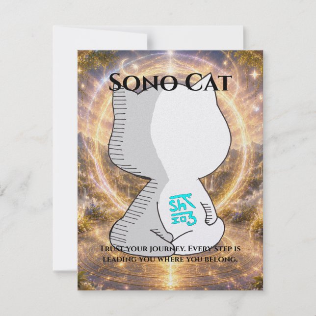 Cartão Omamori Card #009 – Sono Cat | Purpose • Path (Frente)