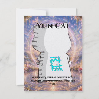 Cartão Omamori Card #010 – Yun Cat | Expression • Creativ