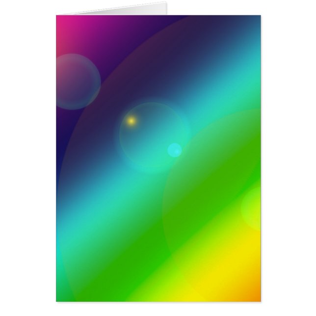 Cartão ombre rainbow (Frente)