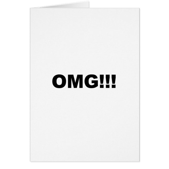 CARTÃO OMG! (Frente)