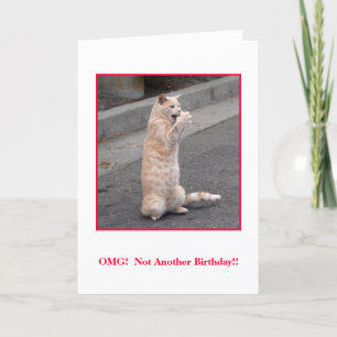 Cartão OMG: Not Another Birthday!