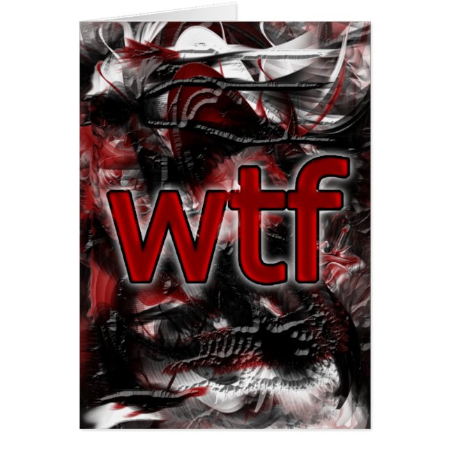 Cartão OMG! Wtf (Frente)