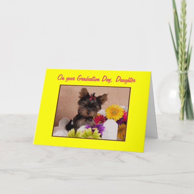 CARTÃO ON OUR DAUGHTER'S GRADUATION (Frente)